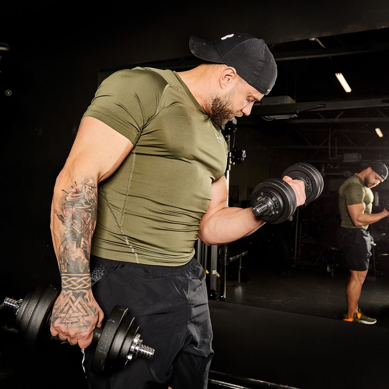 XTREXO rúddal ellátott súlyzókészlet 50 kg DK50 8