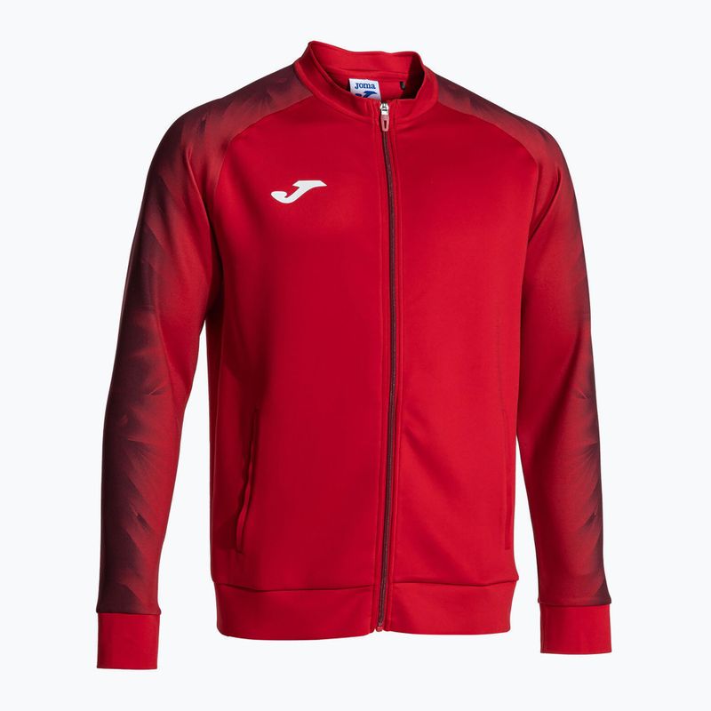 Férfi Joma Elite XI Full Zip futó melegítőfelső piros 2