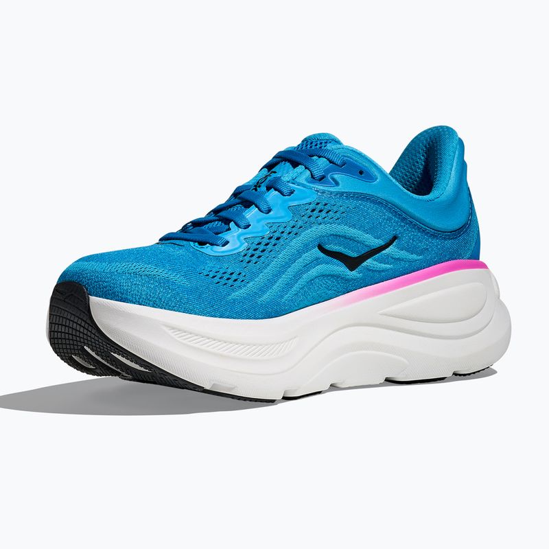 Női futócipő HOKA Bondi 9 skyward kék/neon fukszia 4