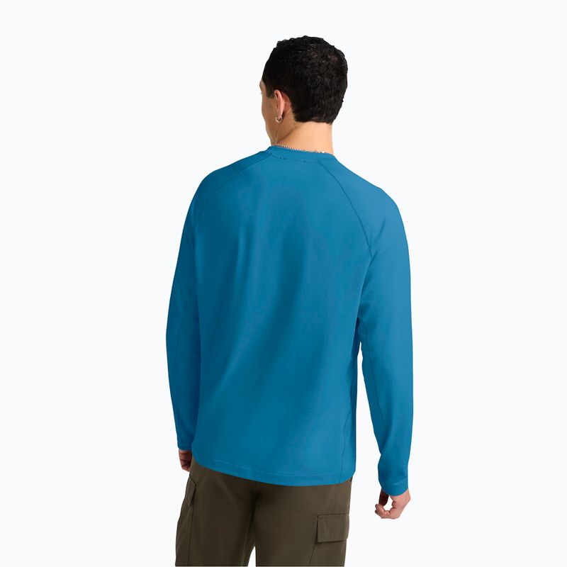 Férfi hosszú ujjú Jack Wolfskin Prelight Trail Crew aurora blue 3