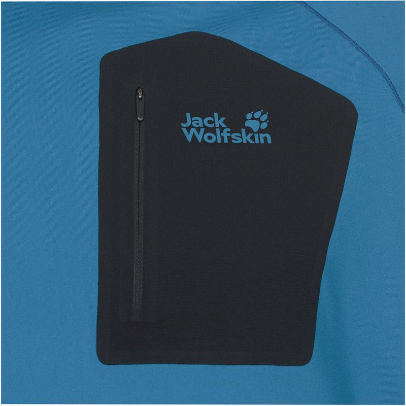 Férfi hosszú ujjú Jack Wolfskin Prelight Trail Crew aurora blue 7