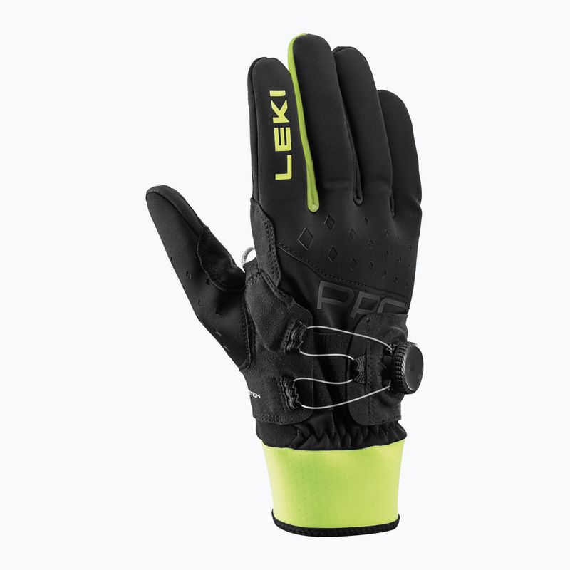 Sísíkesztyűk LEKI PRC Boa Shark black/neon yellow 2