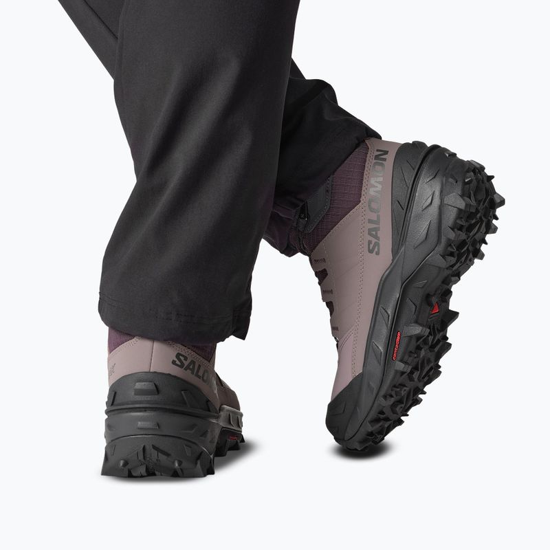 Női túracipők Salomon Crosstrak Powder WP nine iron/shark 7