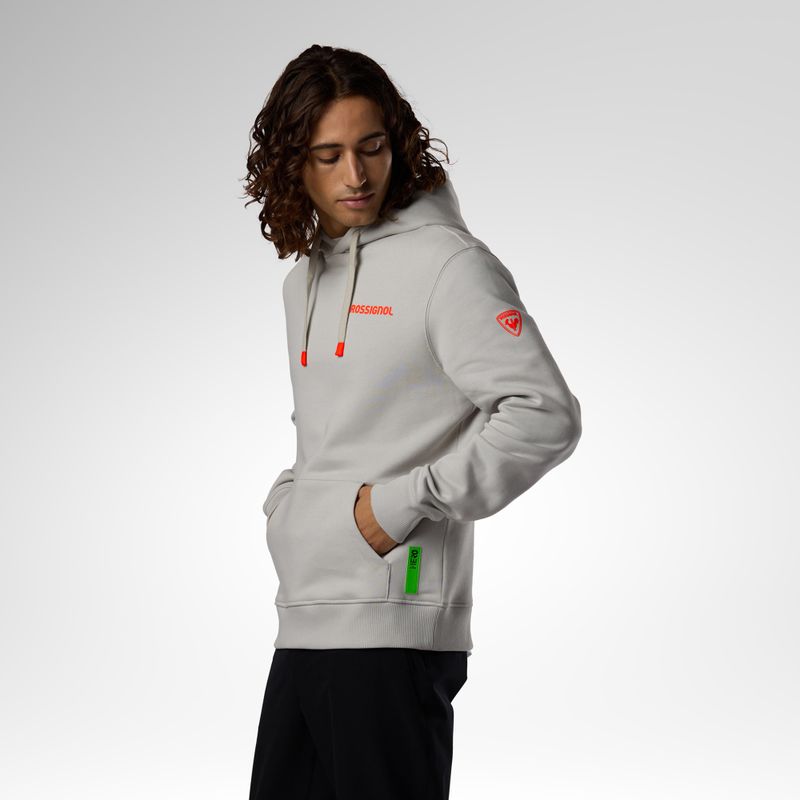 Férfi pulóver Rossignol Hero Hoodie light grey 4
