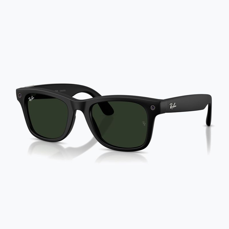 Kamerás szemüveg Ray-Ban Meta Wayfarer matte black/trs g.green 7
