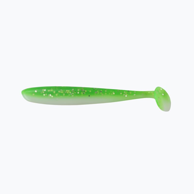 Relax Bass 3 Laminált puha csali 4 db. Mész-hologram csillogás / Fehér BAS3