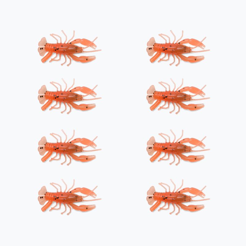 Relax Crawfish 2 laminált 8 db. Narancssárga / olajzöld-fekete csillogó CRF1