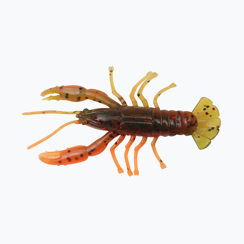 Relax Crawfish 2 Laminált gumicsali 4 db. Görögdinnye-piros, fekete csillogás / narancssárga CRF2