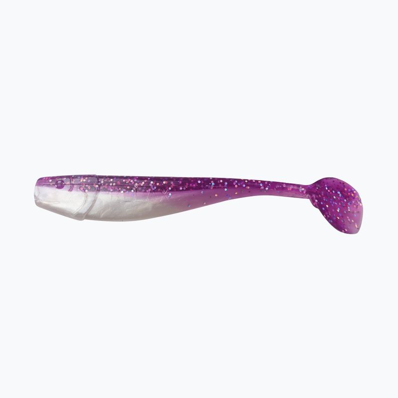 Relax Kingshad 5 Laminált puha csalik 3 db. Lila-hologramos csillogás / fehér gyöngy KS5