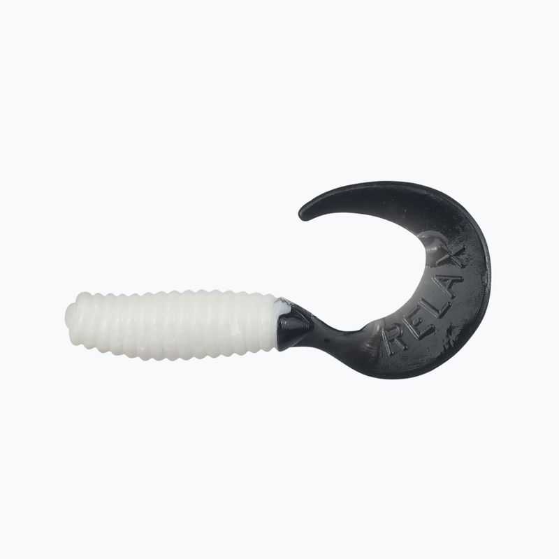 Puha csali Relax Twister VR1 Standard 8 db. Fehér / fekete VR1-TS