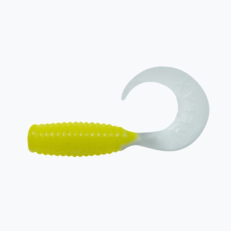 Gumi csali Relax Twister VR1 Standard 8 db. Sárga / fehér VR1-TS
