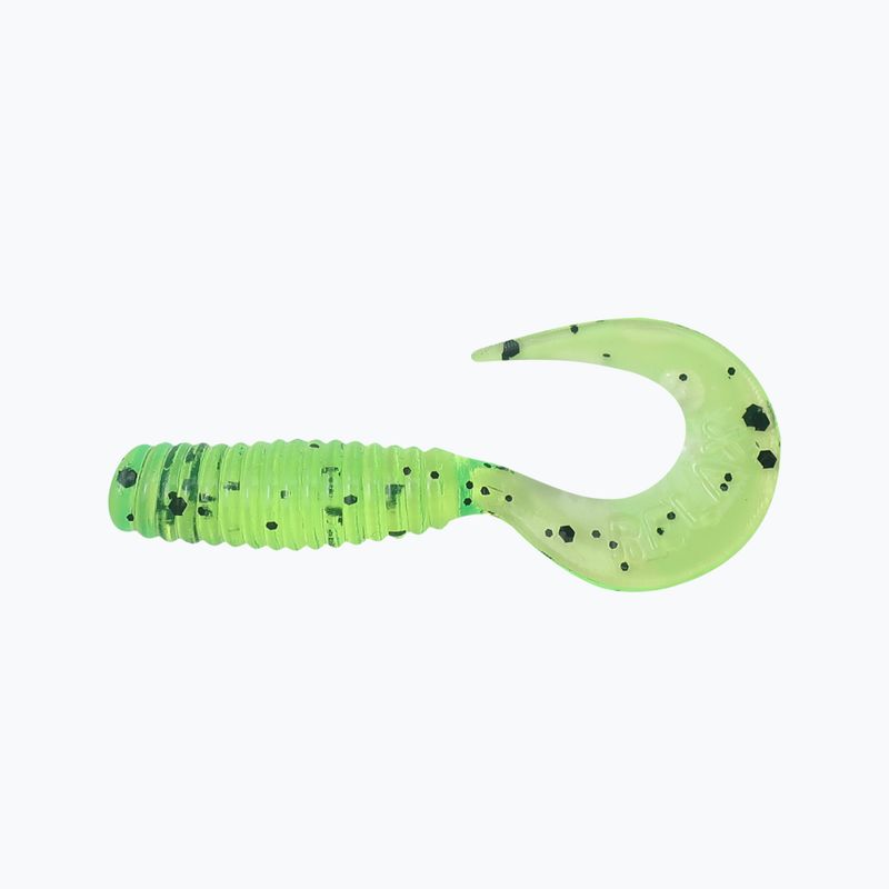 Puha csali Relax Twister VR1 Standard 8 db. Mész-fekete csillogás VR1-TS