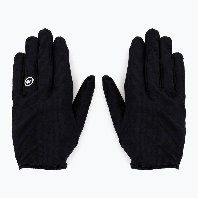Férfi kerékpáros kesztyű ASSOS RS Aero FF fekete P13.50.528.18 2