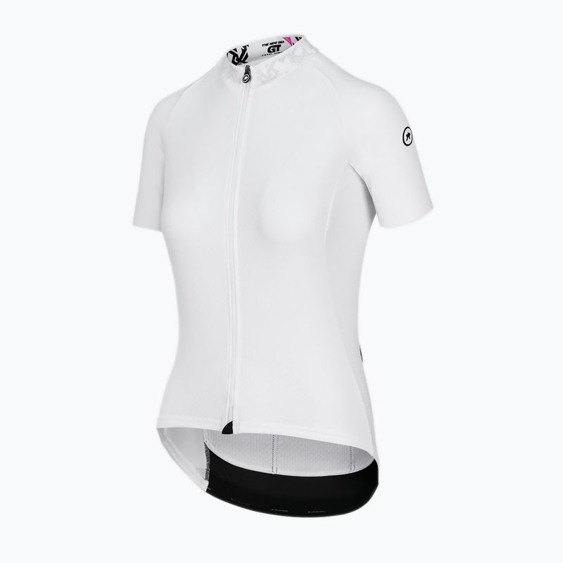 Női kerékpáros mez ASSOS Uma GT Jersey C2 fehér 12.20.313.57 3