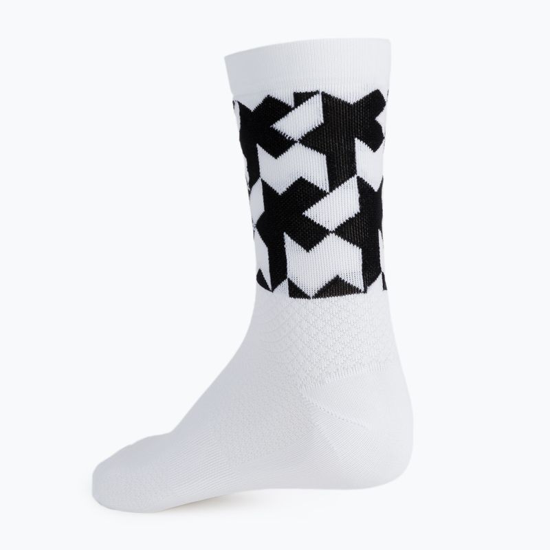 ASSOS Monogram kerékpáros zokni fehér P13.60.695.57 4