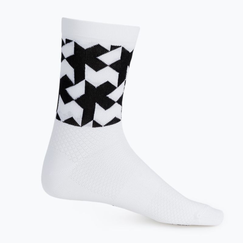 ASSOS Monogram kerékpáros zokni fehér P13.60.695.57 5