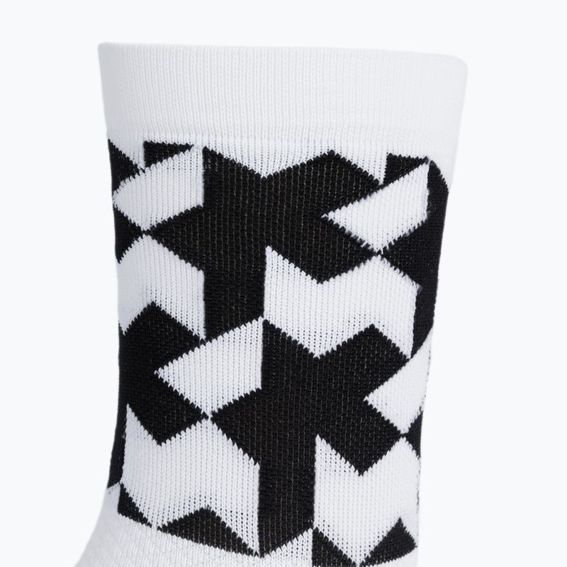 ASSOS Monogram kerékpáros zokni fehér P13.60.695.57 6