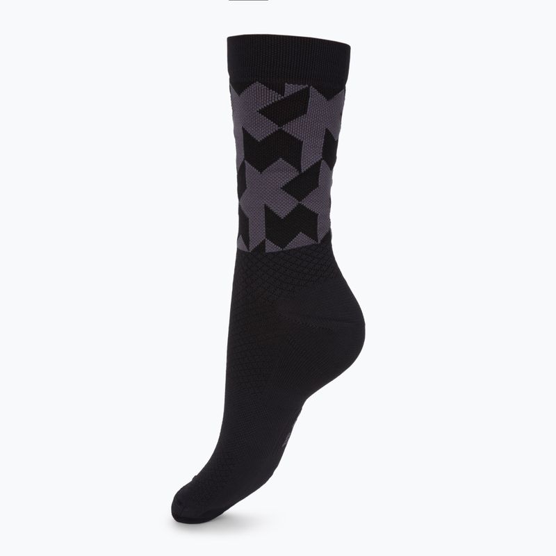 ASSOS Monogram kerékpáros zokni fekete P13.60.695.10 2