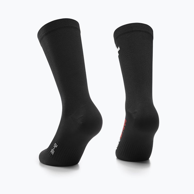 ASSOS RS Targa kerékpáros zokni fekete P13.60.715.10 5