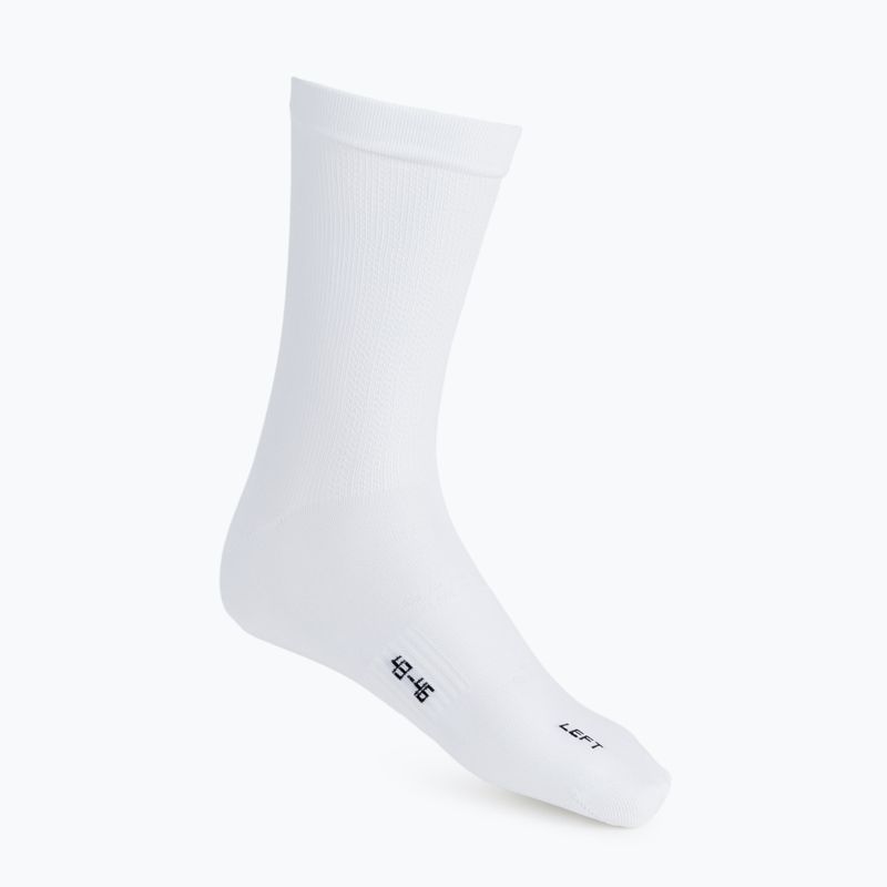 Gyermek kerékpáros zokni ASSOS RS Targa fehér P13.60.715.57