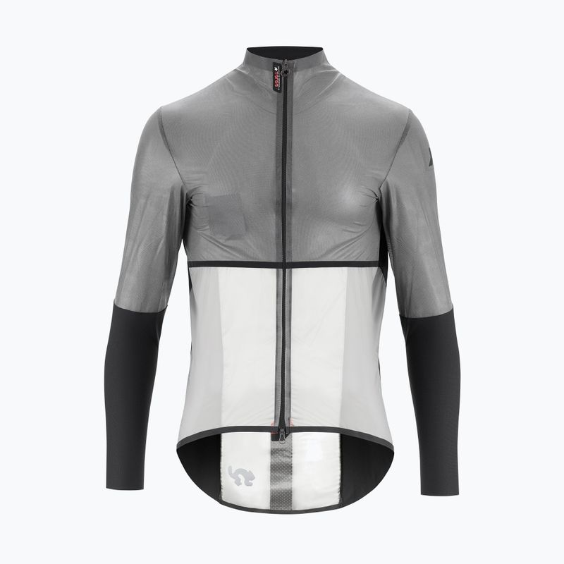 Férfi ASSOS Equipe RS Alleycat Clima Capsule Targa kerékpáros dzseki fekete/szürke 11.32.386.10.M