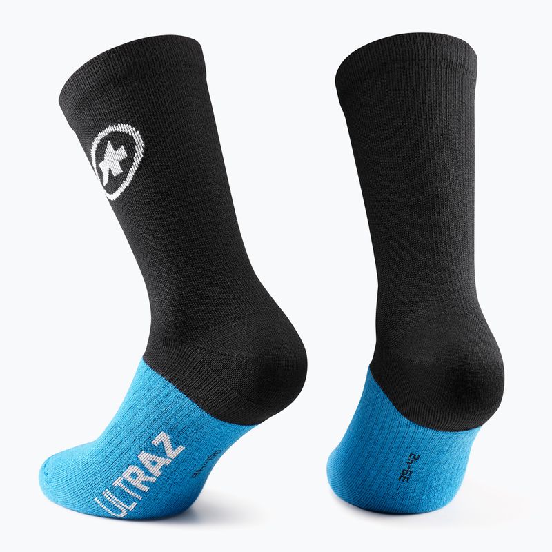 ASSOS Ultraz 3/3 Winter Evo kerékpáros zokni fekete 2