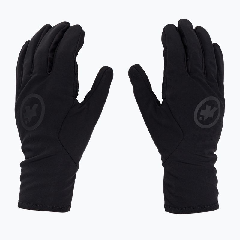 ASSOS Evo téli kerékpáros kesztyű fekete 2