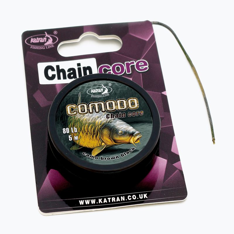 Ponty fonott Leadcore Katran Comodo Chain Core camo zöld