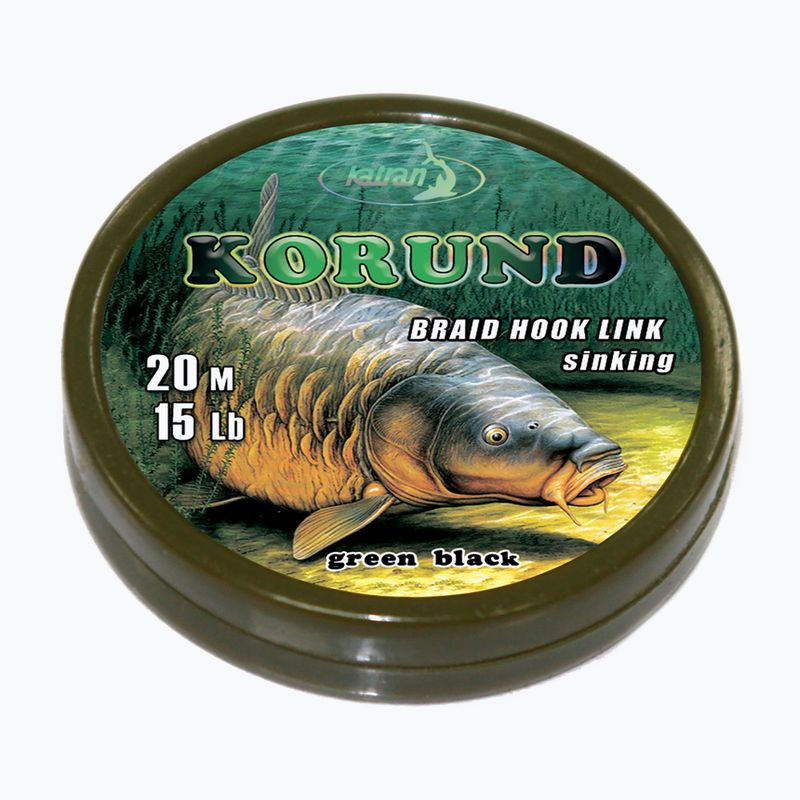 Carp Fishing Braid Katran Korund fonott horgász horgok Linkek zöld