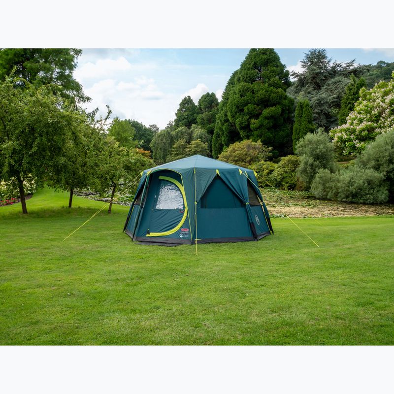 Coleman Cortes Octagon Blackout hálószoba zöld 8 személyes kemping sátor 5