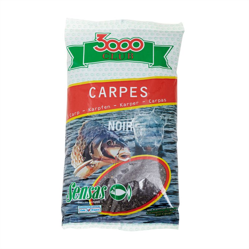 Sensas Club 3000 Carpes Noire horgászcsali fekete 11501