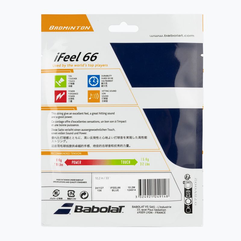 Teniszütő húr Babolat bad.iFEEL 10,2M blue 2