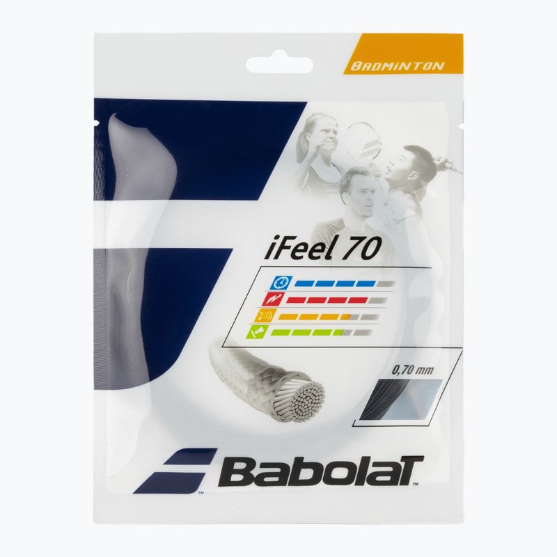 Teniszütő húr Babolat bad.iFEEL 10,2M black