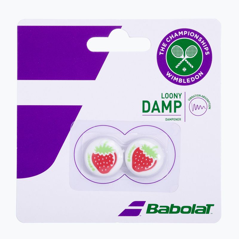 BABOLAT Eper csillapító Wimbledon 2 db fehér/piros 700045 2