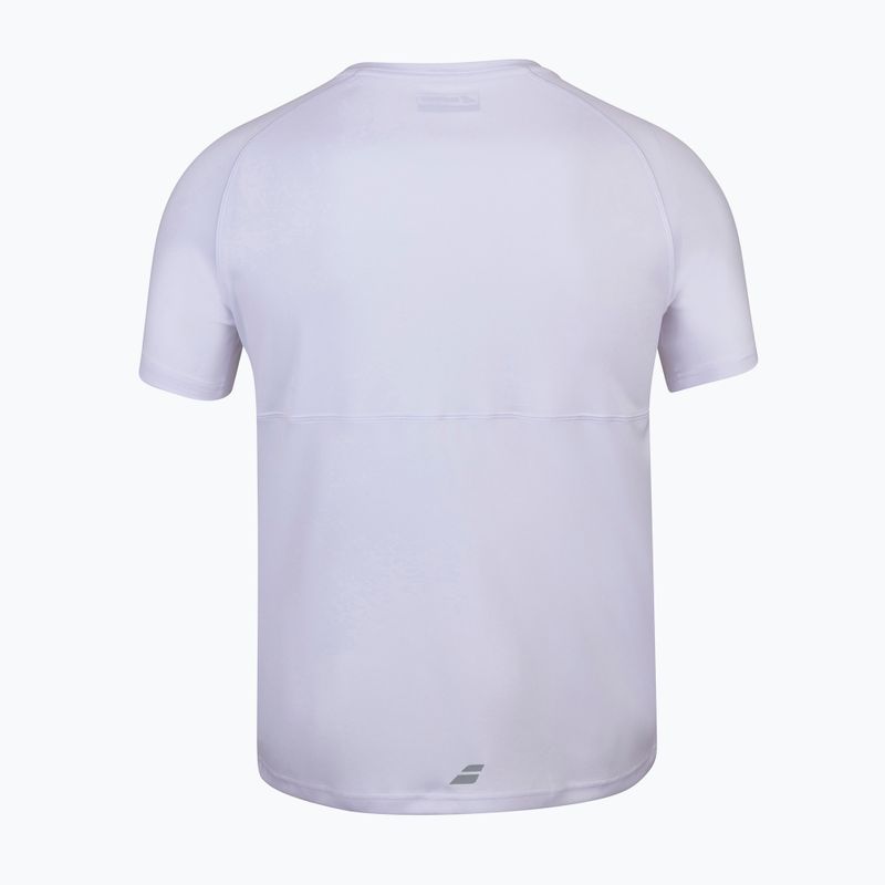 Fiú BABOLAT Play Crew Neck póló Fehér 3BP1011 3