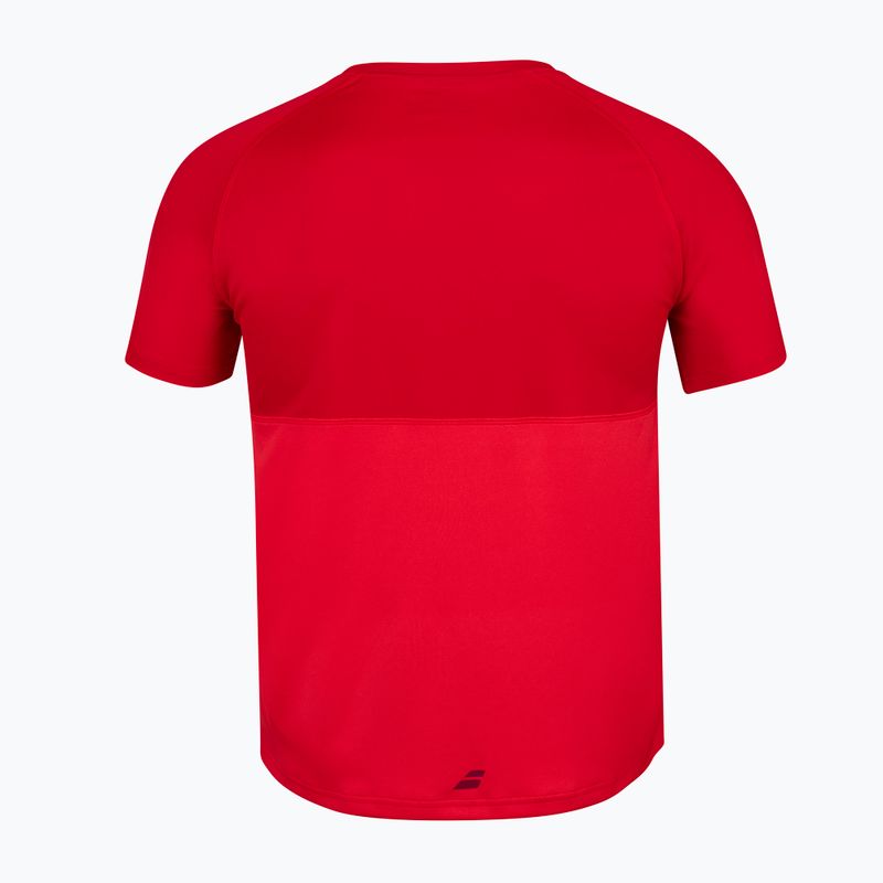 Fiú BABOLAT Play Crew Neck póló piros 3BP1011 3