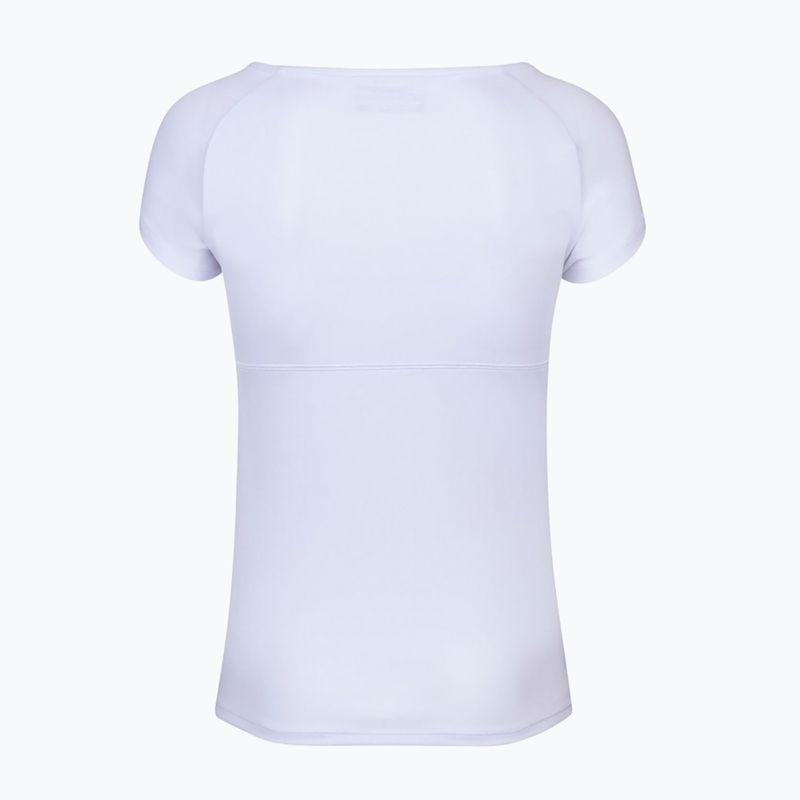 Babolat női tenisz póló Play Cap Sleeve fehér/fehér 2