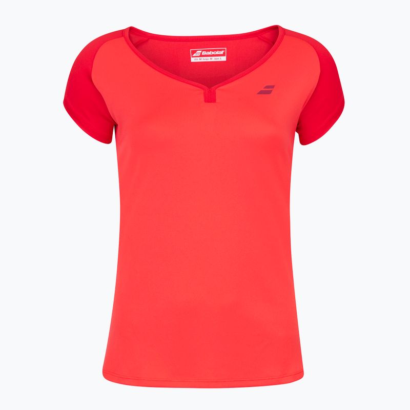 Női BABOLAT Play sapka ujjú póló piros 3WP1011