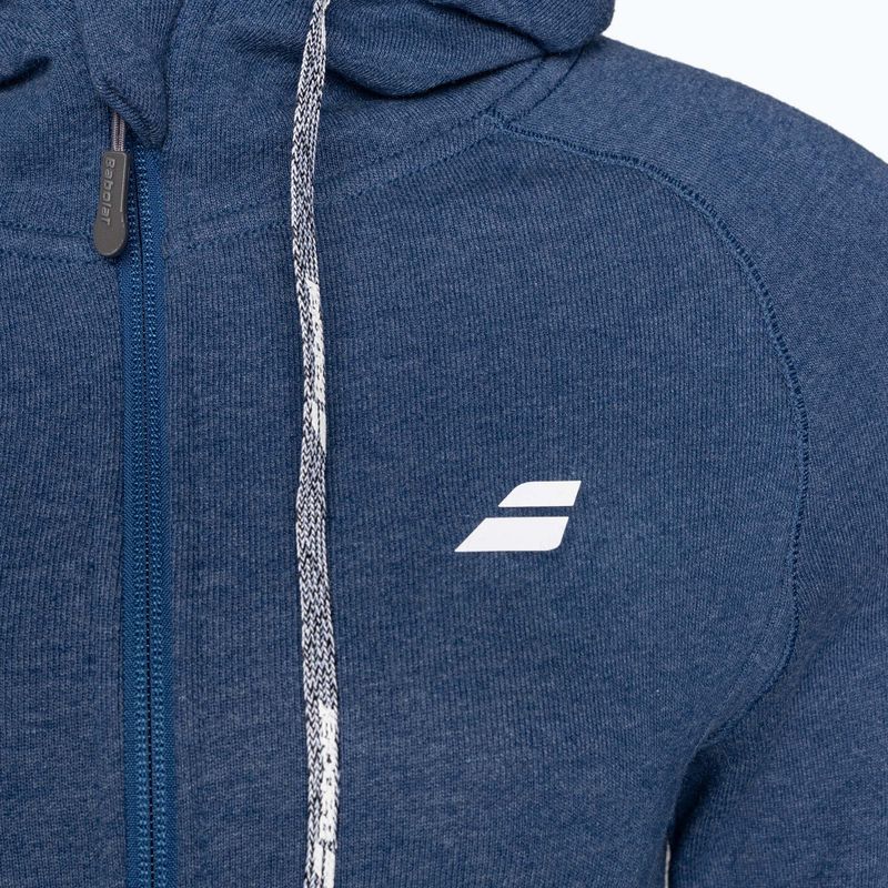 Női tenisz pulóver Babolat Exercise Hood estate kék heather 3
