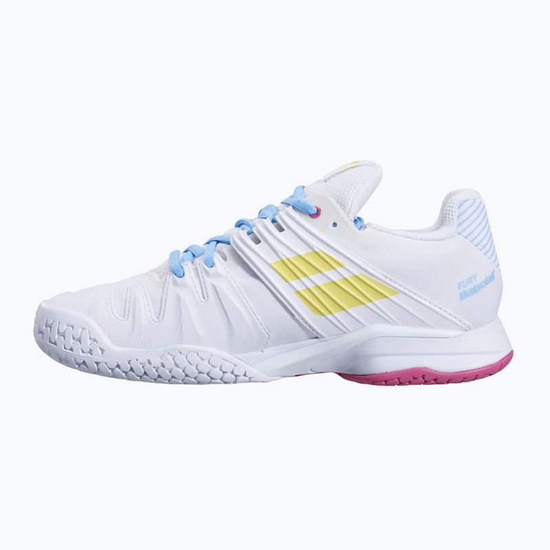 Babolat női teniszcipő 21 Jet Mach 3 Clay fehér/kénes tavaszi 21 Jet Mach 3 Clay fehér/kénes tavaszi 12