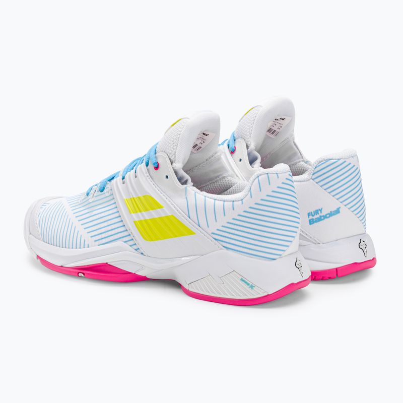 Babolat női teniszcipő 21 Jet Mach 3 Clay fehér/kénes tavaszi 21 Jet Mach 3 Clay fehér/kénes tavaszi 3