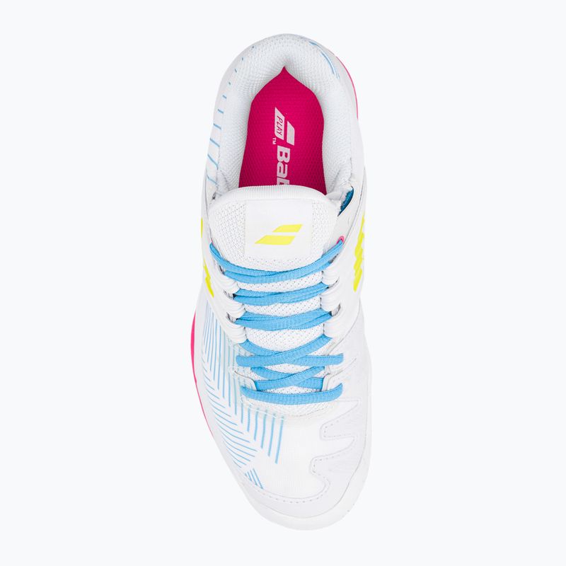 Babolat női teniszcipő 21 Jet Mach 3 Clay fehér/kénes tavaszi 21 Jet Mach 3 Clay fehér/kénes tavaszi 6