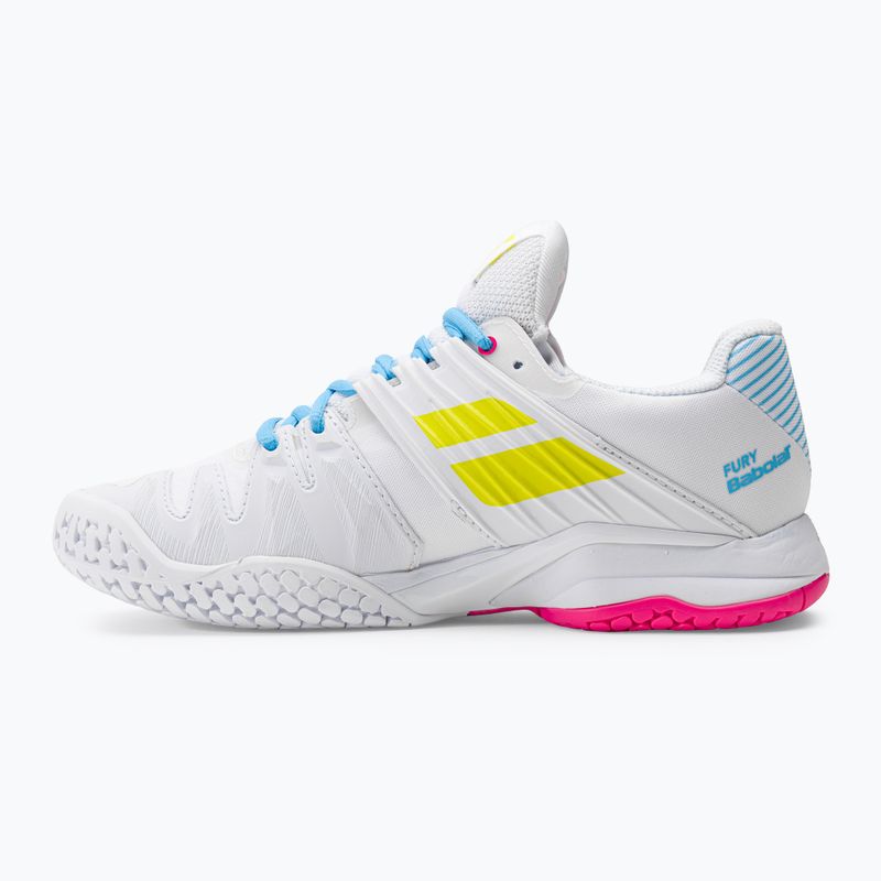 Babolat női teniszcipő 21 Jet Mach 3 Clay fehér/kénes tavaszi 21 Jet Mach 3 Clay fehér/kénes tavaszi 10