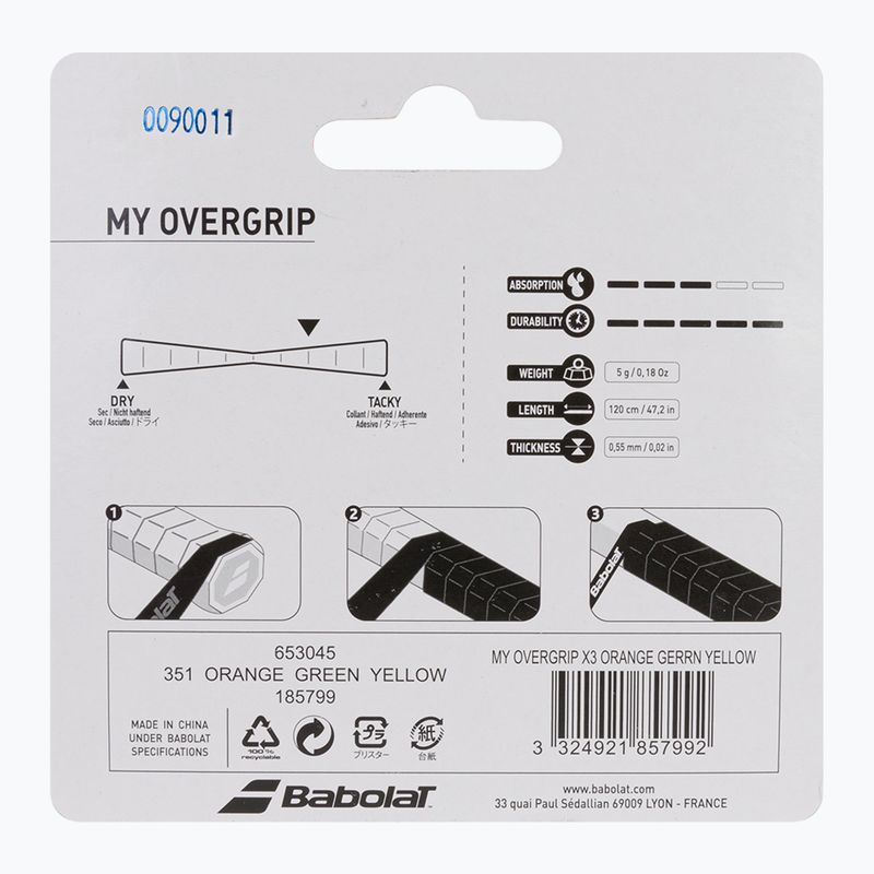 BABOLAT My Overgrip X3 tenisz borítás 653045 2