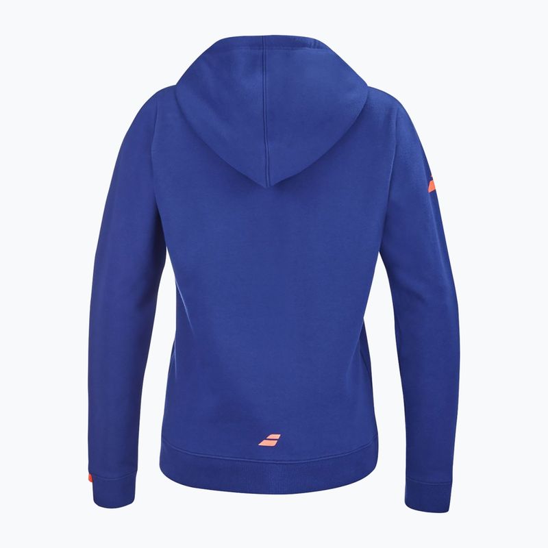 Női tenisz pulóver Babolat Exercise Hood kék 4WTD041 2