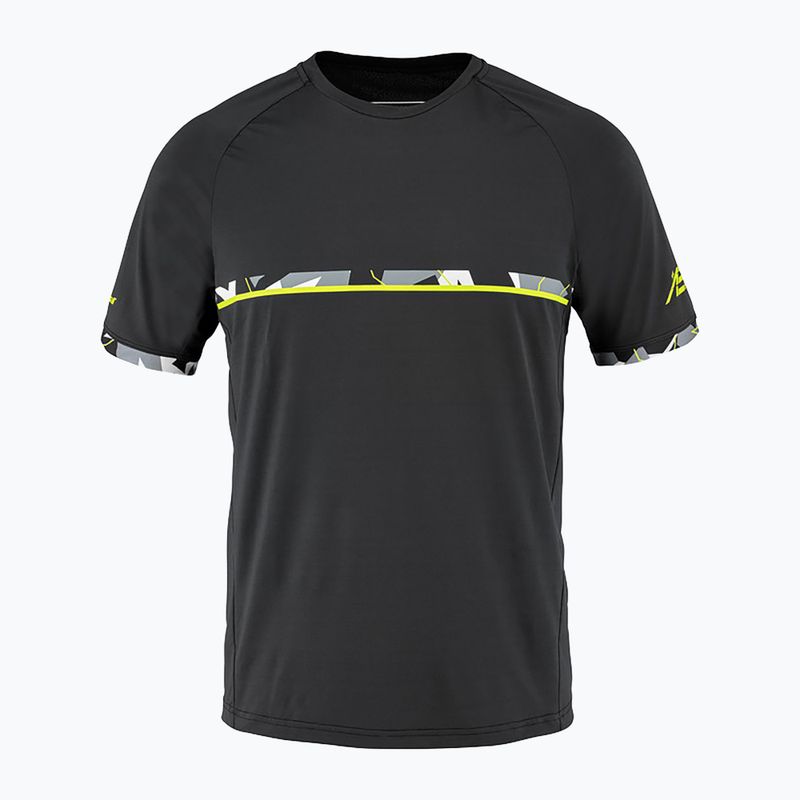 Férfi Babolat Aero Crew Neck tenisz póló Fekete 2MS23011Y