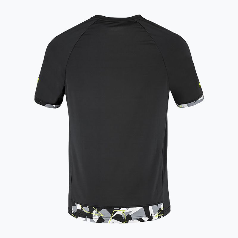 Férfi Babolat Aero Crew Neck tenisz póló Fekete 2MS23011Y 2