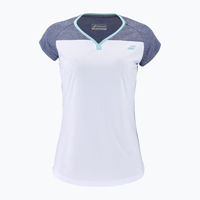 Babolat gyermek teniszpóló Play Crew Neck fehér és kék 3MTE011