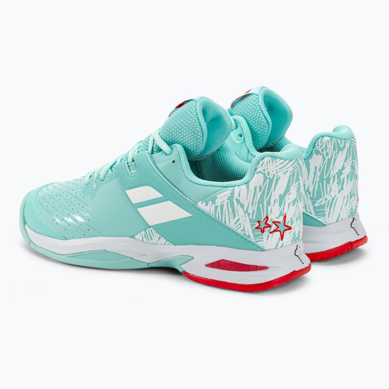 Babolat Propulse All Court JR gyermek teniszcipő yucca/fehér 3
