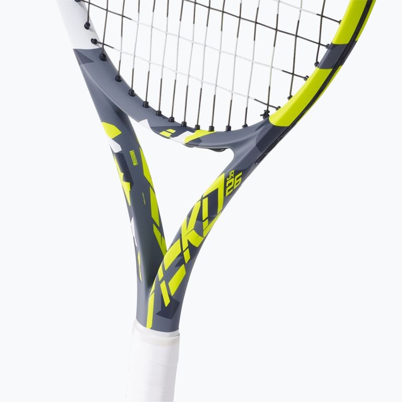 Babolat Aero Junior 26 szürke/sárga/fehér gyermek teniszütő 10